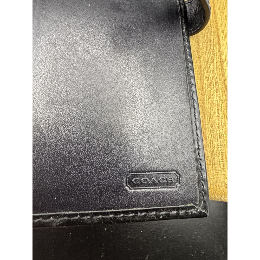 Coach Black Signature C Bifold Wallet - Picture 5 of 7